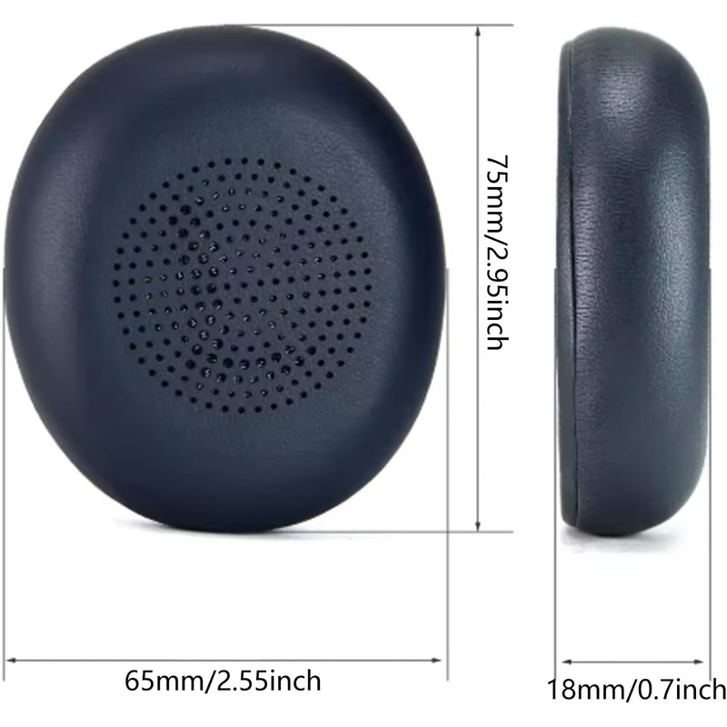 Almohadillas para Auriculares montadas en la Cabeza, Black
