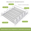 Drink Organizer for Fridge with Dual-Tier Guardrails – Adjustable Refrigerator
