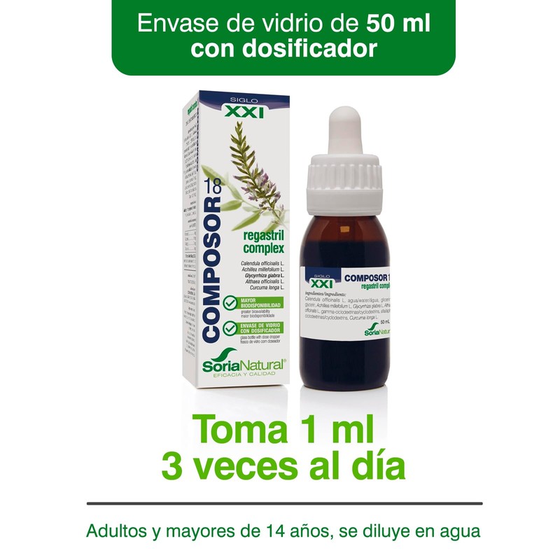 Nutricosmetics Soria Composor 18 Regastril Complex S Xxi 50 ml