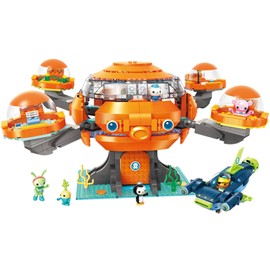 BASEPLATES for Age 8+ Building Block Ocean Adventure Octonauts Octopod Playset Cup-Q Hammerhead Shark Vehicle Octo-Pod& Barnacles kwazii Peso Tweak Inkling Vegimals 921pcs Set-No Package Box