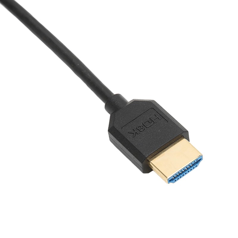 HD Multimedia Interface Cable 8K 48Gbps Right Elbow Mini HD