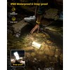 Glocusent LEDランタン 充電式キャンプランタン IP68レベル防水 5段階明るさ ３つの色温度＆SOSモード 最大1200LM 120時間点灯時間 106LED 小型キャンプライト