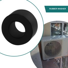 The Lord of the Tools Pack of 10 Rubber Spacers M10 Flat Washers 20mm OD 10mm ID 10mm Thickness Round Anti Vibration Spacer Rubber Bushing Washers Suitable for Faucet Pipe Water Hose Car Accessories