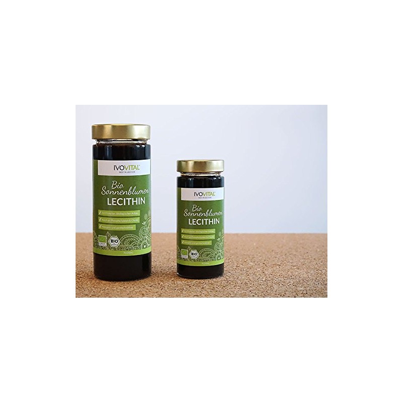 Organic Sunflower Lecithin Liquid, 275 ml and 550 ml, Ivovital®