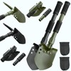 2-Pack Black & Green Folding Camping Shovels, Carbon Steel Multi-Tool