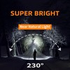 svsviio Rechargeable Headlamp PRO,5000mAh 1500 Lumen Super Bright 230°Beam LED