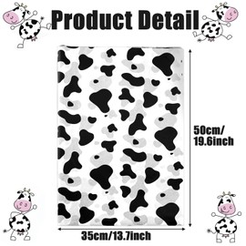 Tissue Paper,Black White Wrapping Paper,20sheets 50x35cm Animal Paper for Birthday Wedding Anniversary Wrapping Gifts