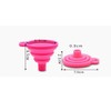 Funnels for Kitchen Use, Food Grade Silicone Collapsible Kitchen Funnel