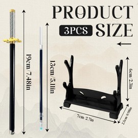 NlsqUK Demon Gel Pen, Anime Sword Pen, Novelty Pens Interesting Collection Writing Weapon Model Birthday Party Gifts for Kids Fans