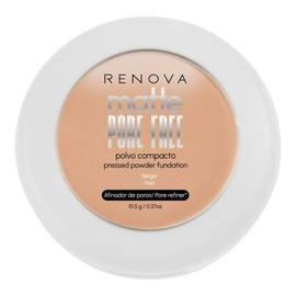 Polvo compacto Renova Matte Pore Free beige miel 10.5 gr