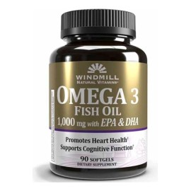 Omega 3 1000mg Con Epa Dha Windmill 180 Softgels Sabor Sin Sabor