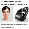 AUDUODUO® Derma Roller 0.3 mm with Real Silver Needles, Micro