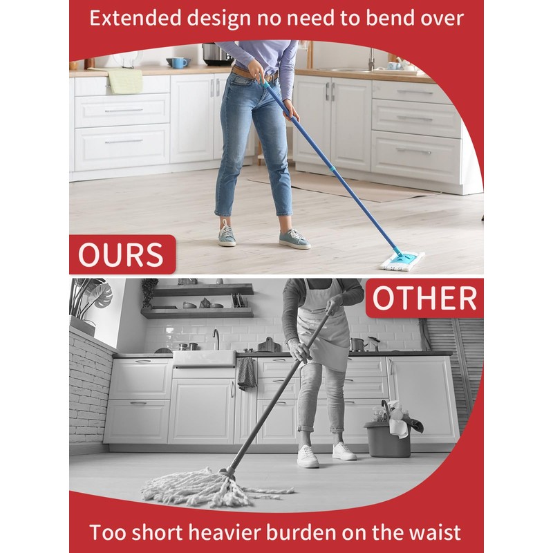 XINSHIKEJI 1 Pack Spin Mop Handle Replacements Compatible with Vileda