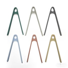 TAYCZGQL 6 Pcs Small Silicone Tongs with Non Slip Heat Resistant Tips Food Grade Kitchen Hand Tong Grabber Perfect for Serving Tiny Snack Candy Choafs Pickle Daily Home Kitchen Use