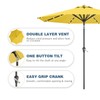 Tobeos 9FT Patio Umbrella with Solar Lights,Outdoor Market Umbrella with