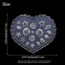 3D Carving Template Ocean Nail Art Mold Summer Marine Starfish Sea Shell Conch Silicone Nail Molds for Charms Carved Stencil Beach Sea Snail Seashell Nail Mold Nails Design Manicure Accessories