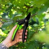 Bypass Secateurs with Soft Grip Handle, Safety Lock & Carbon