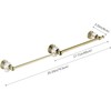 WNEBATH Crystal Gold Towel Bar, Gold Adjustable Bathroom Towel Holder