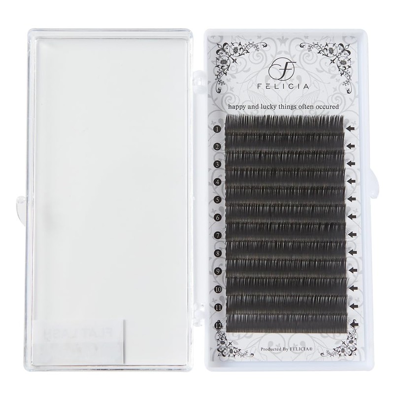 FELICIA Flat Lash Matte Eyelash Extensions Ultra Soft Single Matsueku