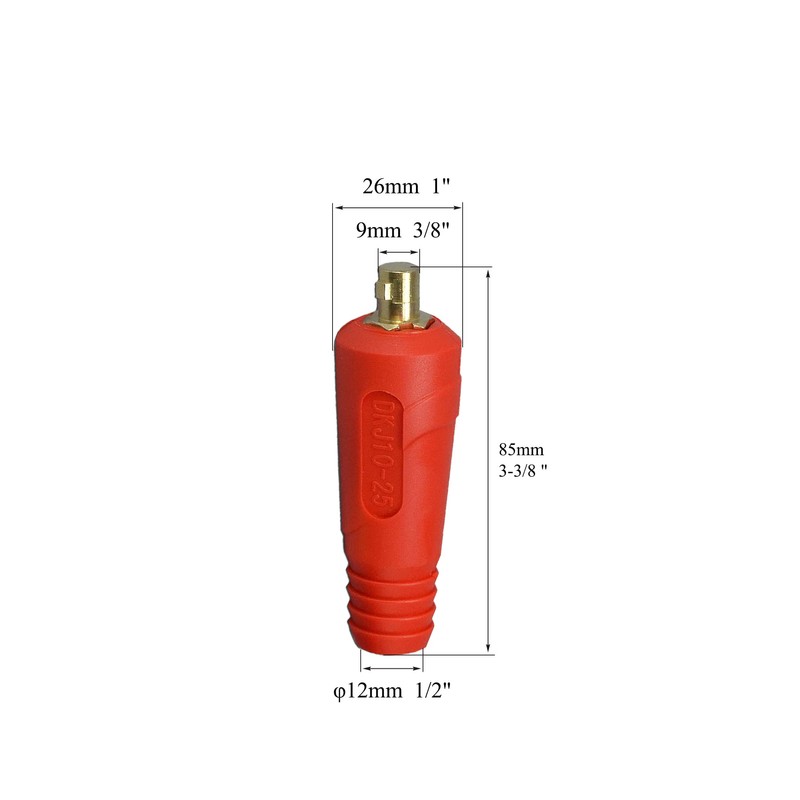 RIVERWELD TIG Welding Cable Panel Connector Plug & Socket Set