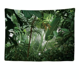 Ulticool - Tapestry Decoration Home - Tropical Forest Nature Eco Green Plants Forest - 200 x 150 cm - Wall Towel Wall Hangings - Accessories for Bedroom Living Room Children's Room