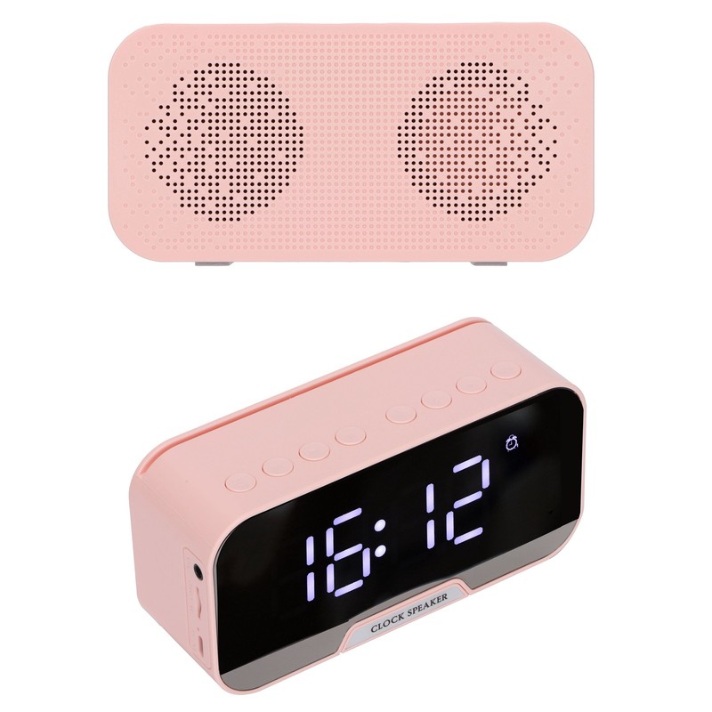 D‑88 Multifunctional Bluetooth Clock Speaker Portable Dual Alarm Clock Function