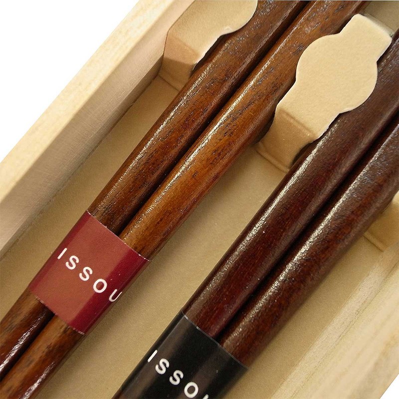 Couple Chopsticks Pair Rabbit in Paulownia Box