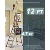 COROCO 6 Step Ladder, Folding Step Stool with Anti-Slip Wide