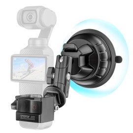 Tomat Pocket 3 Suction Cup Mount, Car Mount Windshield Window Dash Holder Kit with Expansion Adapter for DJI Osmo Pocket 3 Accessories
