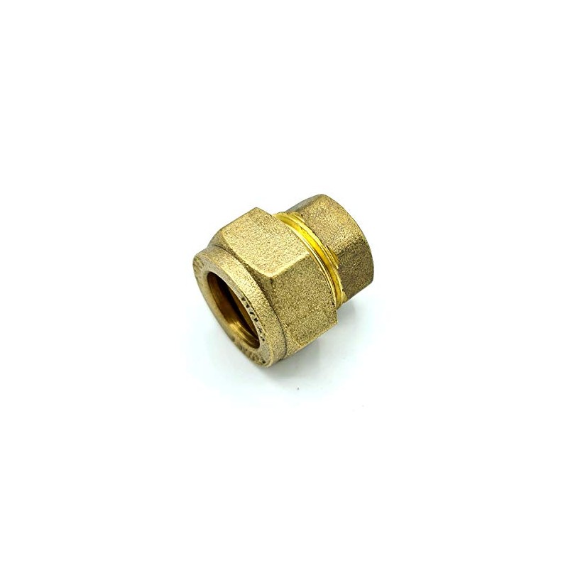 15mm Ending Cap Adaptor Brass Compression Fittings Connector Pipe Finishing