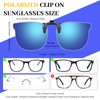 LUFF Clip-On Polarized Sunglasses Cat-Eye for Men & Women |