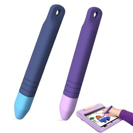 Kinderfreundliche Stylus-Stifte für Touchscreens, 2 Stück Tablet-Eingabestift, violett-blauer Eingabestift, universeller kapazitiver Eingabestift, kompatibel mit Tablets und Telefone, mehrfarbig