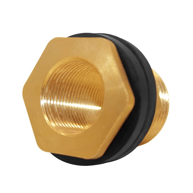 Joywayus Brass Water Container/Rain Barrel Spigot 3/4" Threaded Quarter Turn