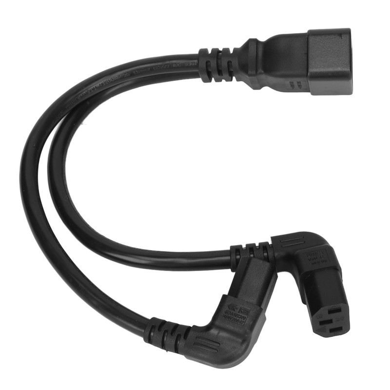 IEC320 C20 to Dual C13 Cord 1 in 2 Out