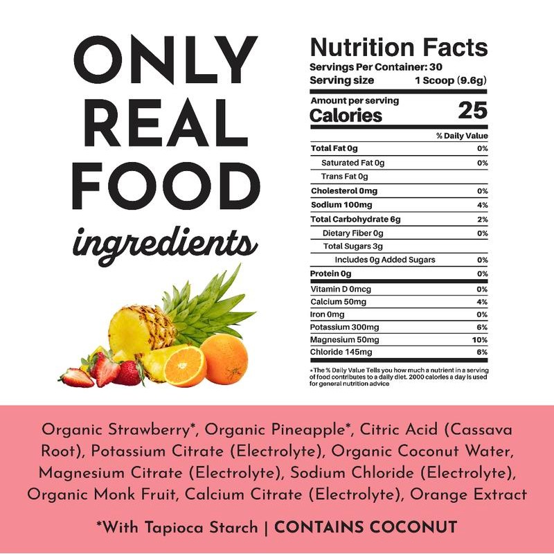 Just Ingredients Fruit Punch Electrolytes [30 Servings]