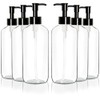 Youngever 10 Pack Plastic Pump Bottles 8 Ounce, Clear Refillable