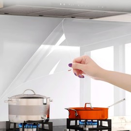 FAMILOVE Clear Wall Protector, Self-Adhesive, Kitchen Backsplash Wall Protector - Shelf Liner, Whiteboard, Wallpaper, Door Guard for Dog Cat Scratching (15.7in X 9.84ft)