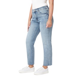 kensie Jeans para mujer, talle alto, entallados, rectos, entrepierna de 27 pulgadas, tallas 0-16, Marina, 38