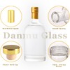 Danmu 10 Pack Glass Bottles, 3.3oz Small Glass Bottles,Glass Bottles