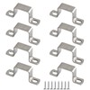 Zerniple 8pcs 35mm x 35mm Square 304 Stainless Steel U