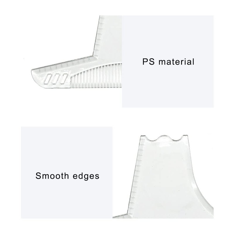YYMEIDS Beard Shaping Styling Template Transparent Beard Guide Shaper Tool
