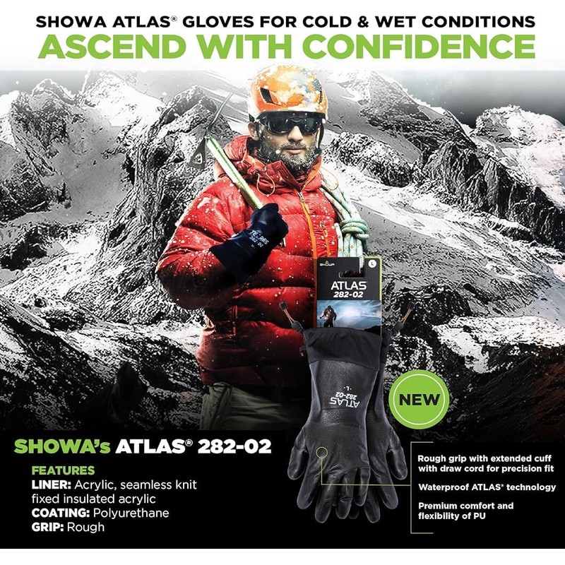 SHOWA 282-02 Waterproof Breathable Insulated Winter Snow Sports Glove with