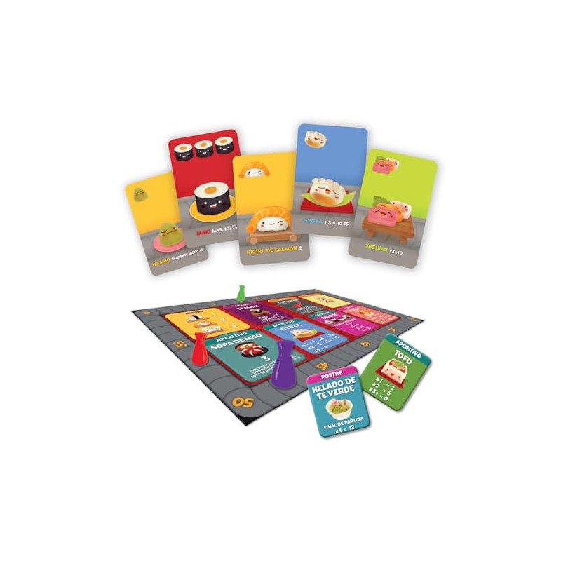 Sushi Go Party en Español, Juego de Mesa, Devir