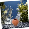 CAXUSD 2pc Mini Clay Pots Set Handmade Flower Pots for