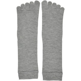 5505 Men's 5 Toe Socks, Gray