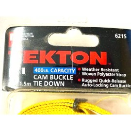 Mega Cargo Control 1" x 5ft Cam Buckle Tie Down 400lb capacity Quick Release MIT 6215