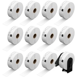 DK-1201 Address Labels 12 Rolls Replacement for Brother DK-1201 (1-1/7" x 3-1/2") Compatible with Brother ql Label Printer QL-600 QL-700 QL-800 QL-810W QL-820nwb