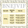 Bnejvif - Mantel ovalado moderno con diseño geométrico, impermeable, resistente