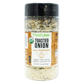 FreshJax Premium Gourmet Spices and Seasonings, (Toasted Onion: Organic All-Purpose Seasoning) 7.4oz