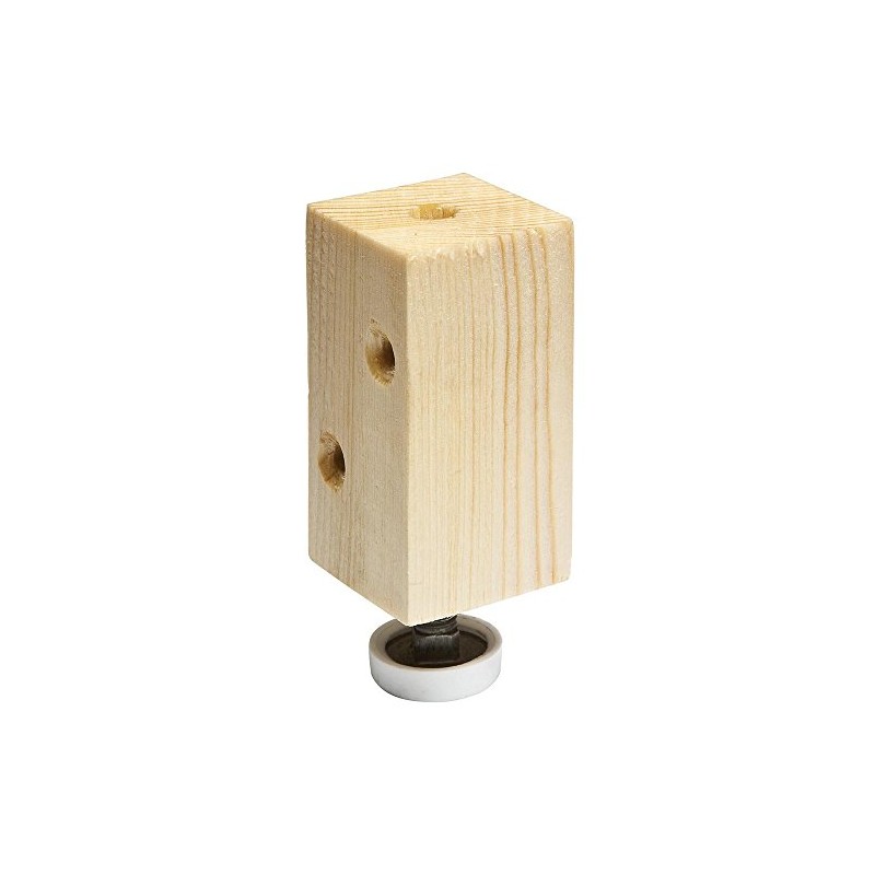 Leveler Block (Pair) - Pre-drilled Furniture Levelers for Cabinets, Bookcases